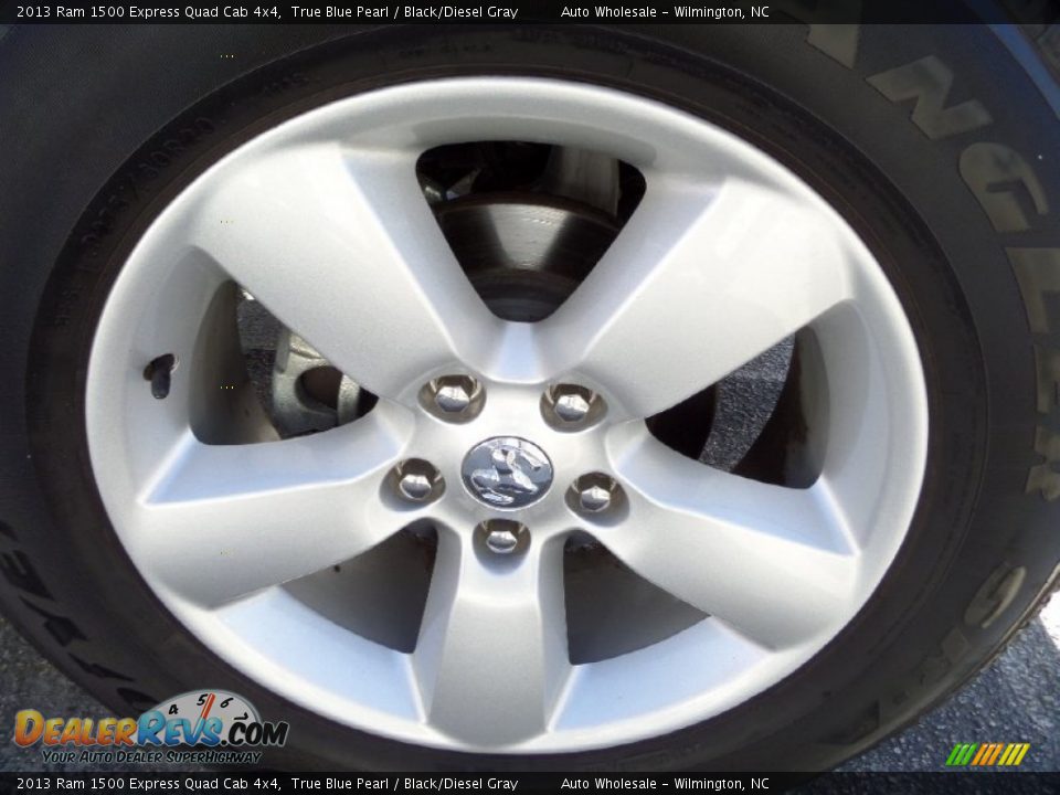 2013 Ram 1500 Express Quad Cab 4x4 True Blue Pearl / Black/Diesel Gray Photo #7