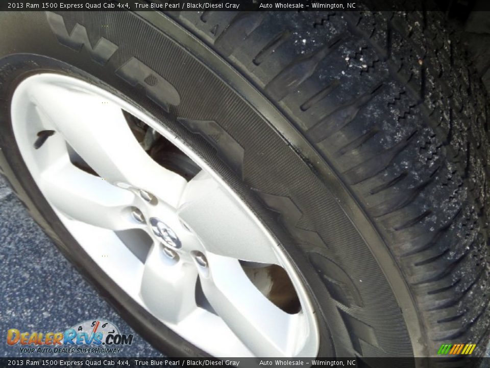 2013 Ram 1500 Express Quad Cab 4x4 True Blue Pearl / Black/Diesel Gray Photo #8