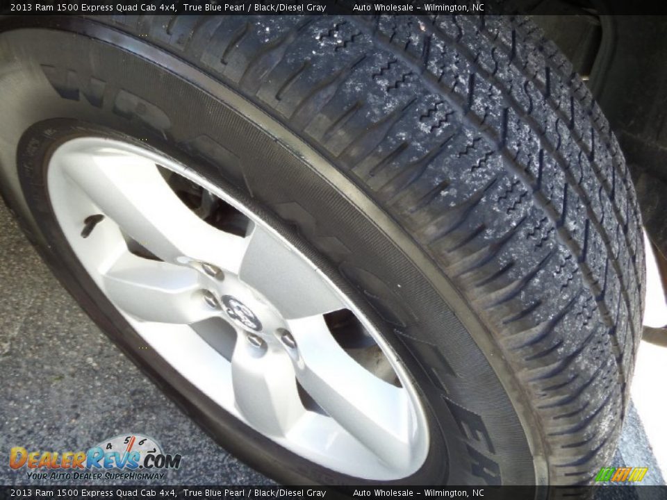 2013 Ram 1500 Express Quad Cab 4x4 True Blue Pearl / Black/Diesel Gray Photo #9