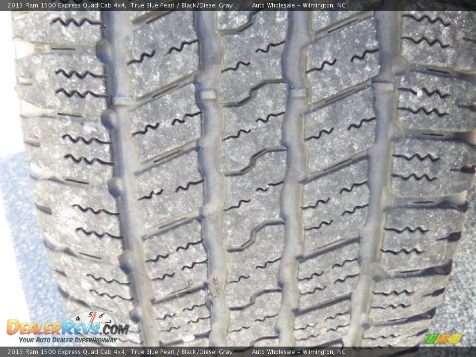 2013 Ram 1500 Express Quad Cab 4x4 True Blue Pearl / Black/Diesel Gray Photo #10
