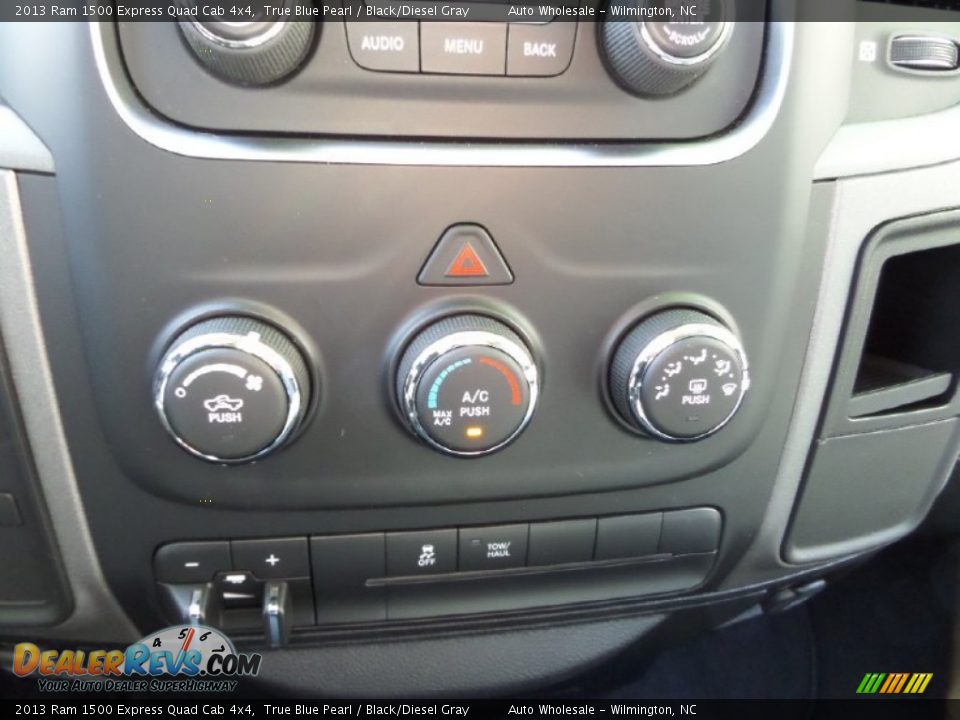 2013 Ram 1500 Express Quad Cab 4x4 True Blue Pearl / Black/Diesel Gray Photo #18