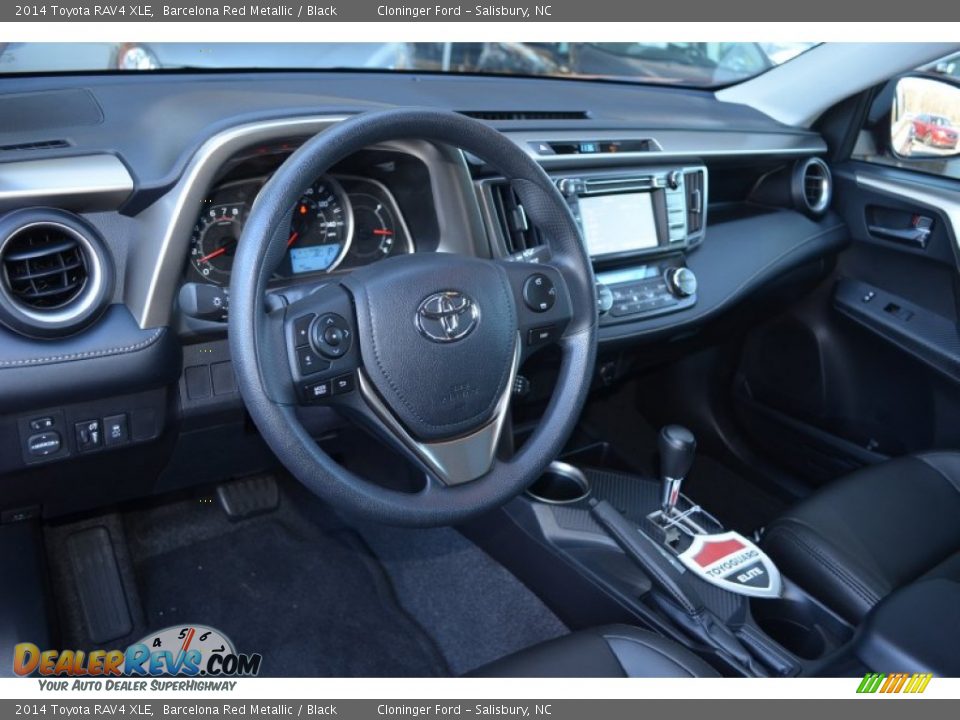 Black Interior - 2014 Toyota RAV4 XLE Photo #6