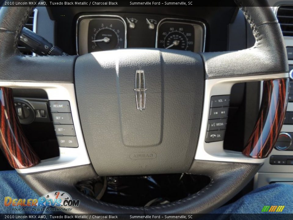2010 Lincoln MKX AWD Tuxedo Black Metallic / Charcoal Black Photo #23