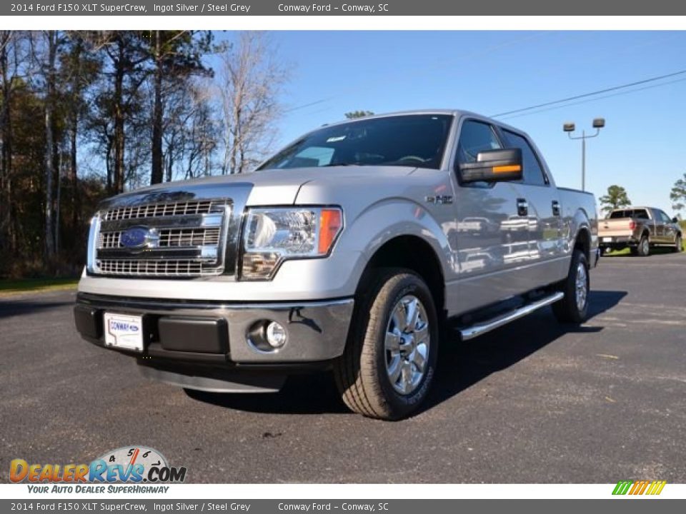 2014 Ford F150 XLT SuperCrew Ingot Silver / Steel Grey Photo #1