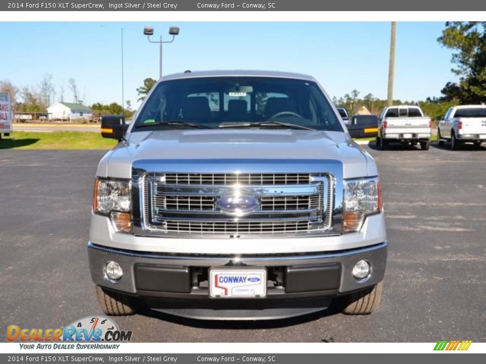 2014 Ford F150 XLT SuperCrew Ingot Silver / Steel Grey Photo #2