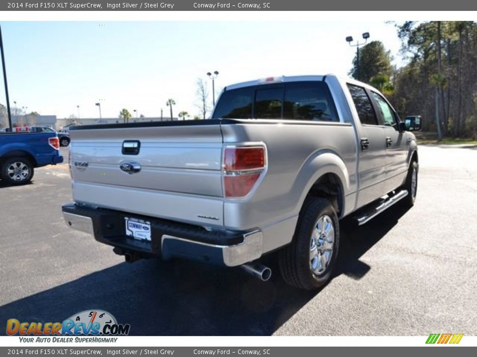 2014 Ford F150 XLT SuperCrew Ingot Silver / Steel Grey Photo #5