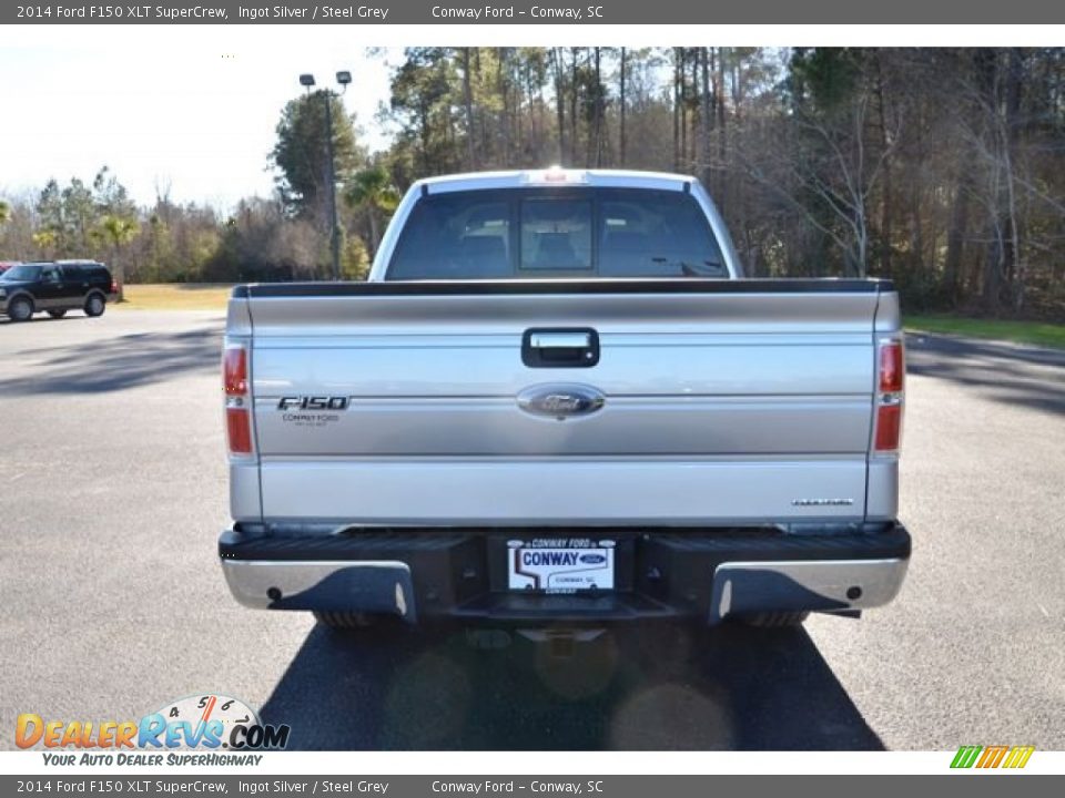 2014 Ford F150 XLT SuperCrew Ingot Silver / Steel Grey Photo #6
