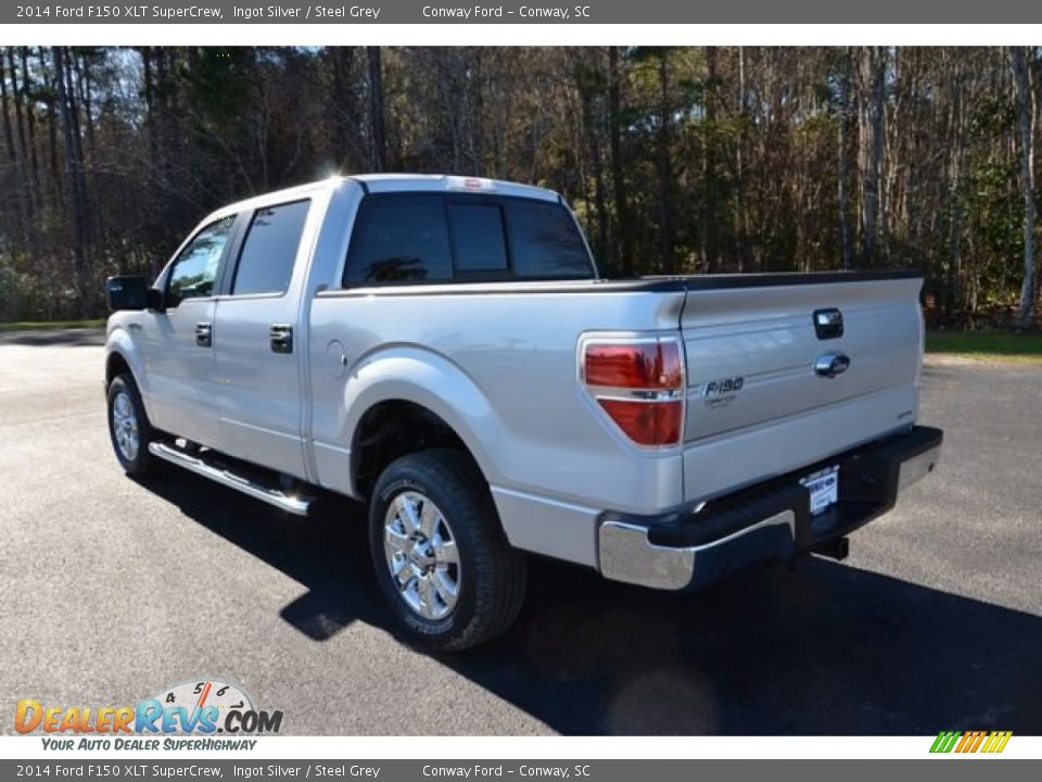 2014 Ford F150 XLT SuperCrew Ingot Silver / Steel Grey Photo #7