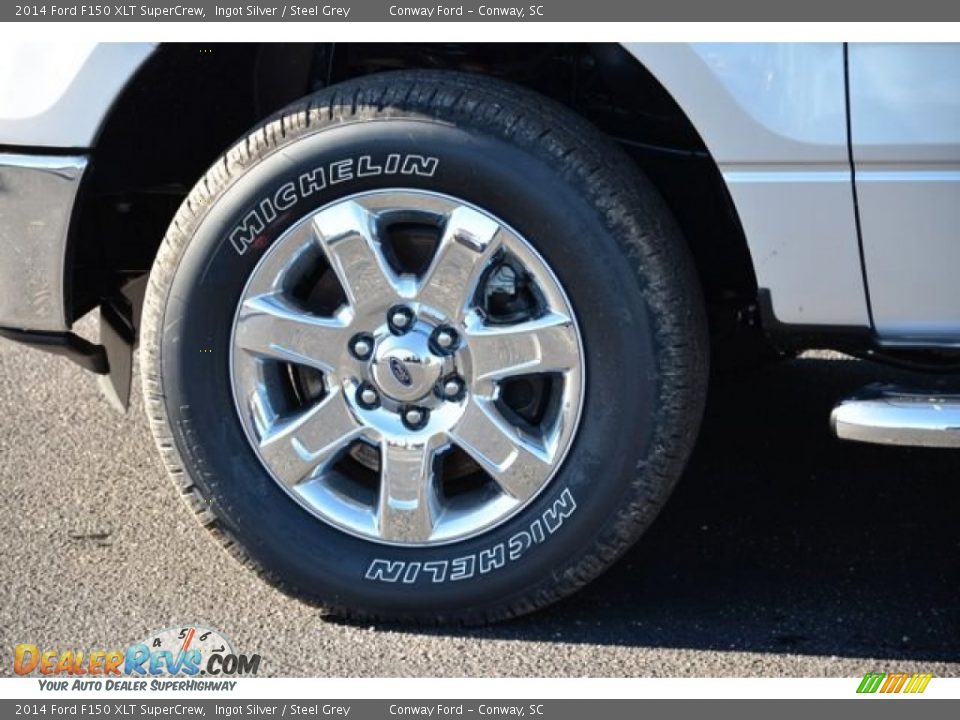 2014 Ford F150 XLT SuperCrew Ingot Silver / Steel Grey Photo #9