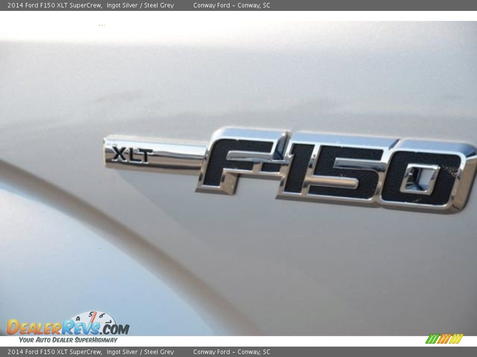 2014 Ford F150 XLT SuperCrew Ingot Silver / Steel Grey Photo #10