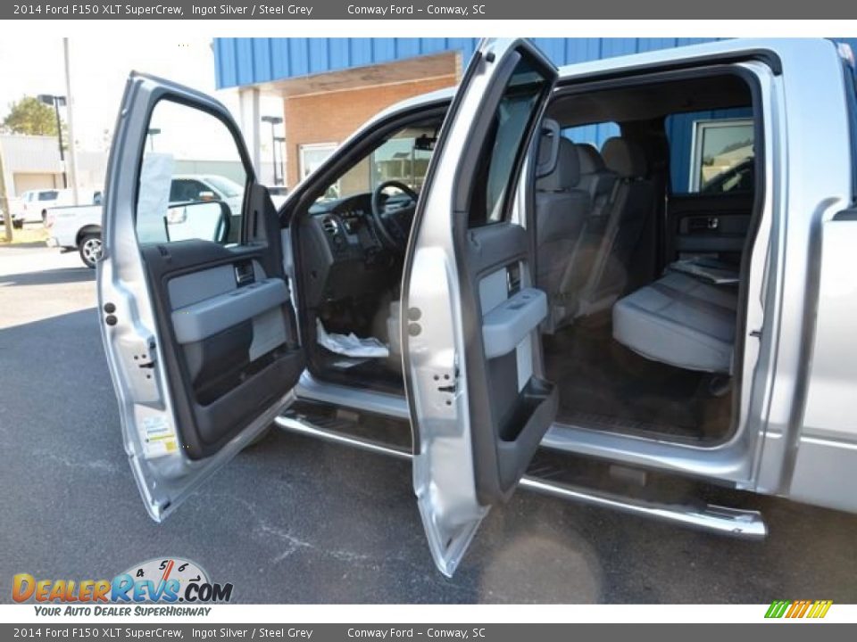 2014 Ford F150 XLT SuperCrew Ingot Silver / Steel Grey Photo #11