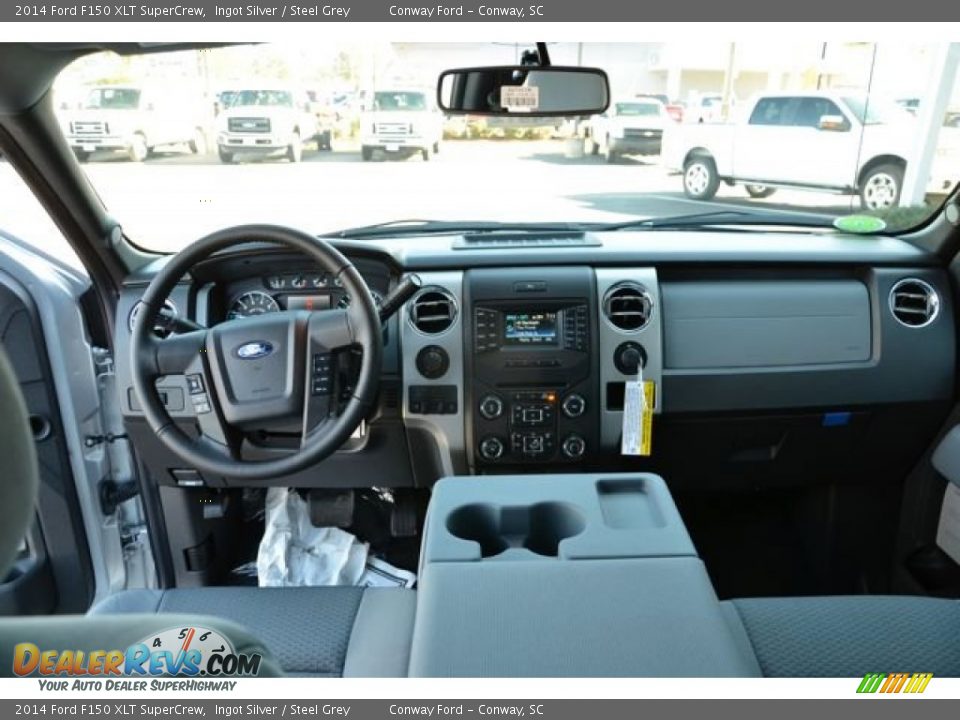 2014 Ford F150 XLT SuperCrew Ingot Silver / Steel Grey Photo #13