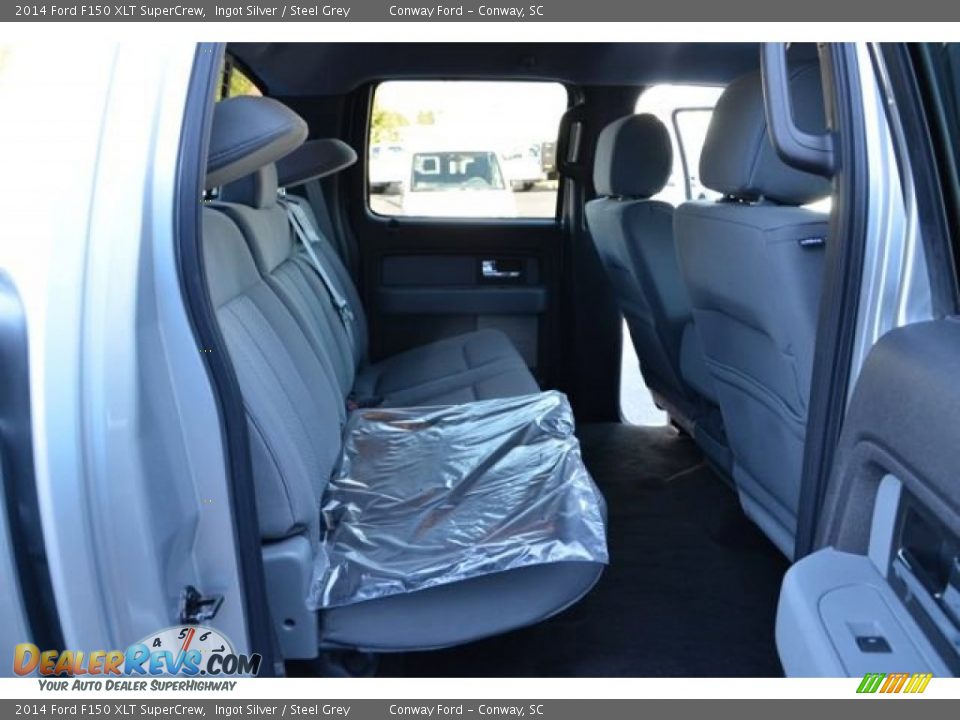 2014 Ford F150 XLT SuperCrew Ingot Silver / Steel Grey Photo #15
