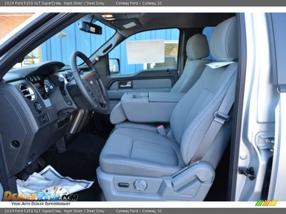 2014 Ford F150 XLT SuperCrew Ingot Silver / Steel Grey Photo #18