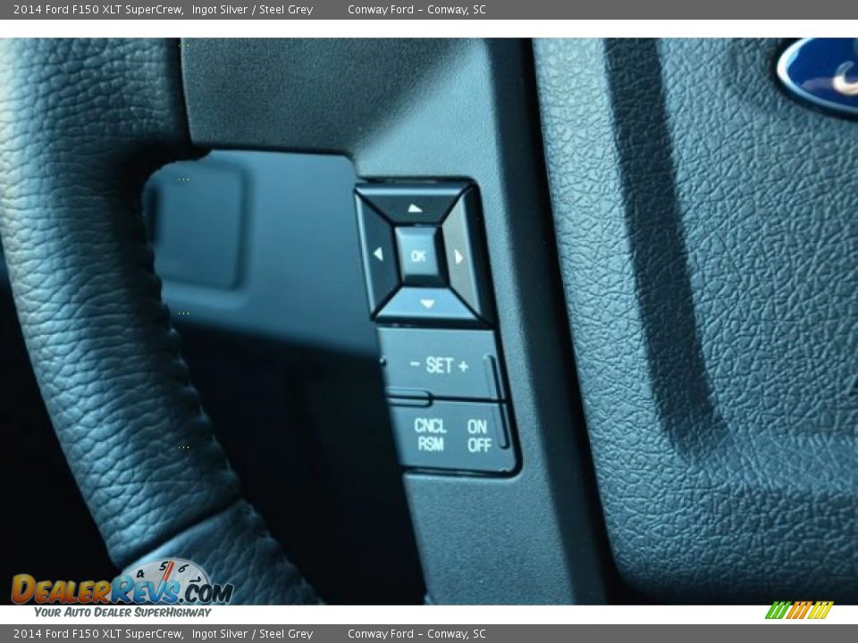2014 Ford F150 XLT SuperCrew Ingot Silver / Steel Grey Photo #23