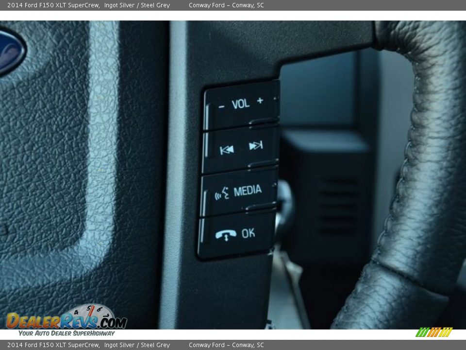 2014 Ford F150 XLT SuperCrew Ingot Silver / Steel Grey Photo #24