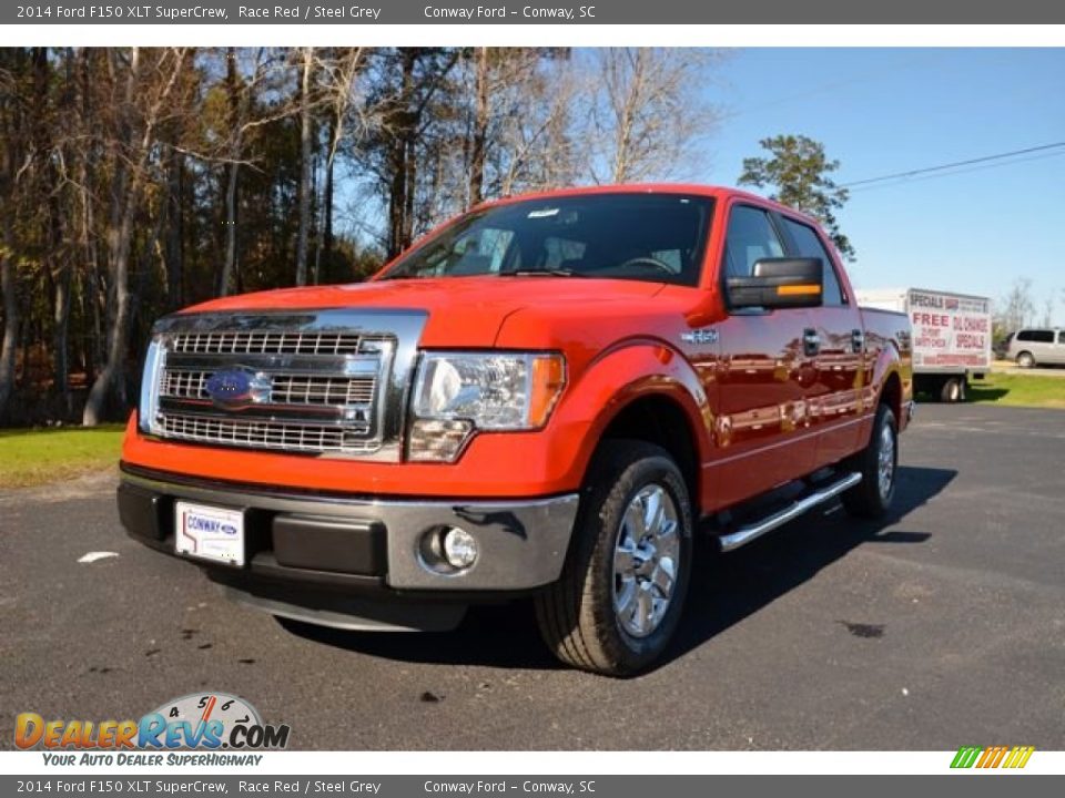 2014 Ford F150 XLT SuperCrew Race Red / Steel Grey Photo #1