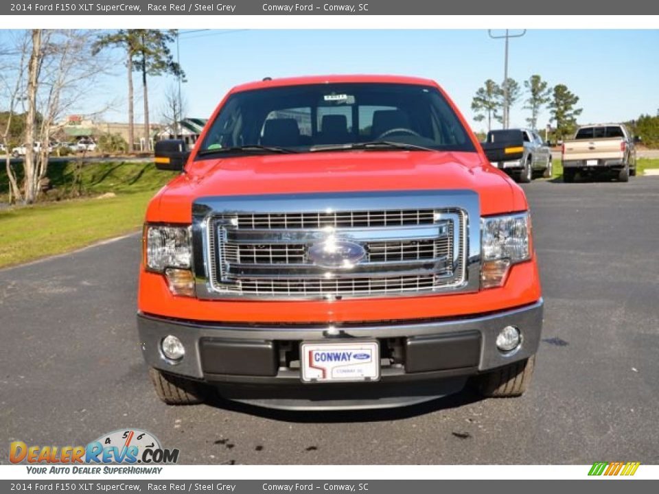 2014 Ford F150 XLT SuperCrew Race Red / Steel Grey Photo #2