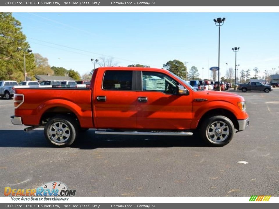 2014 Ford F150 XLT SuperCrew Race Red / Steel Grey Photo #4