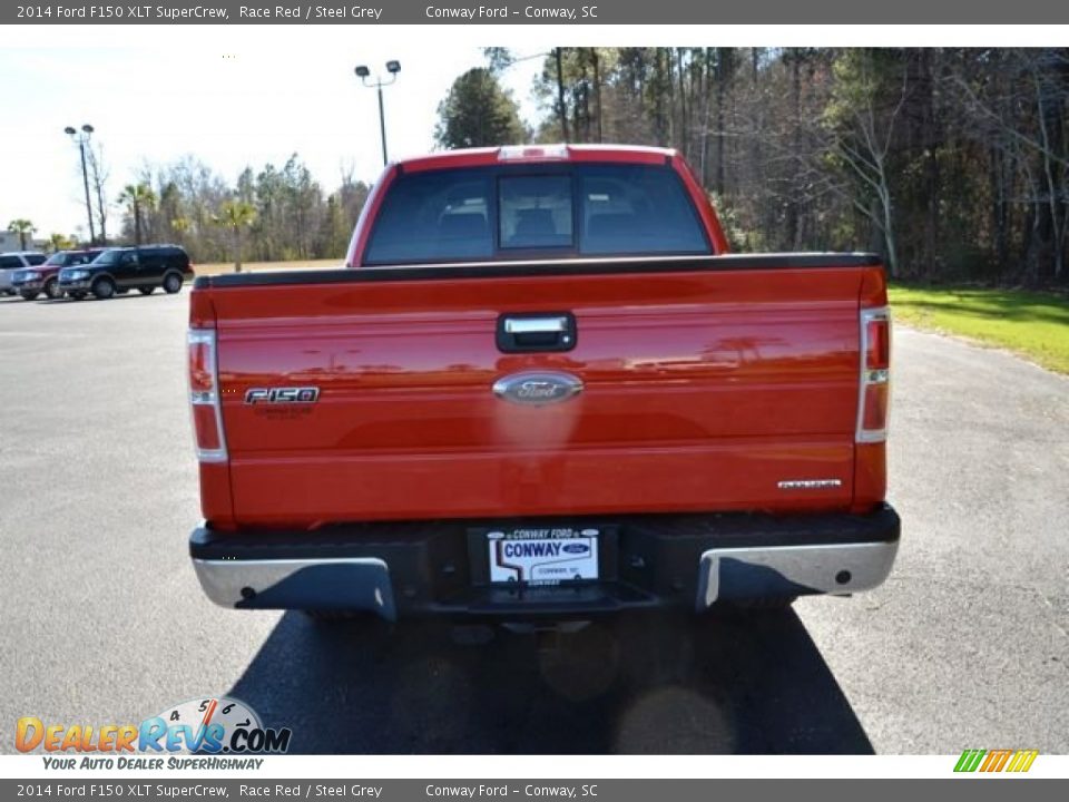 2014 Ford F150 XLT SuperCrew Race Red / Steel Grey Photo #6