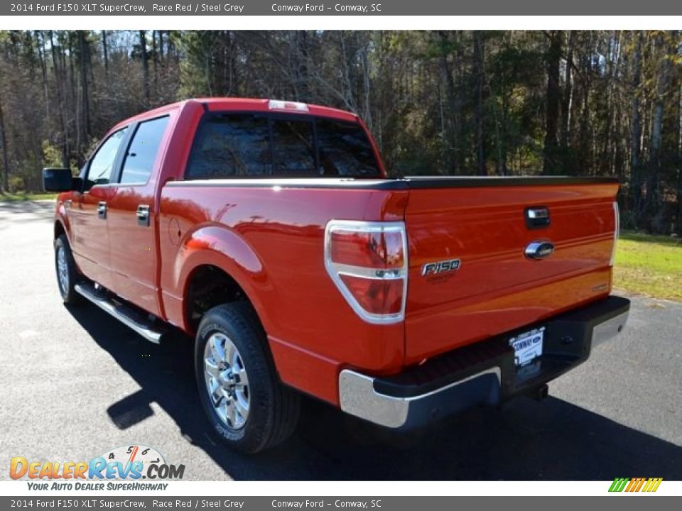 2014 Ford F150 XLT SuperCrew Race Red / Steel Grey Photo #7