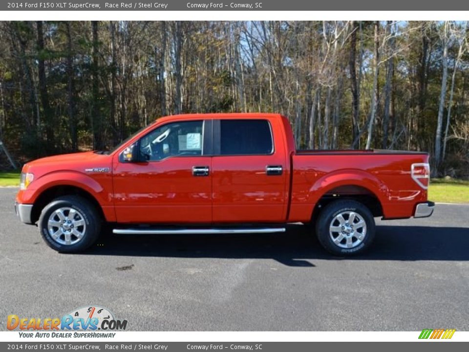 2014 Ford F150 XLT SuperCrew Race Red / Steel Grey Photo #8