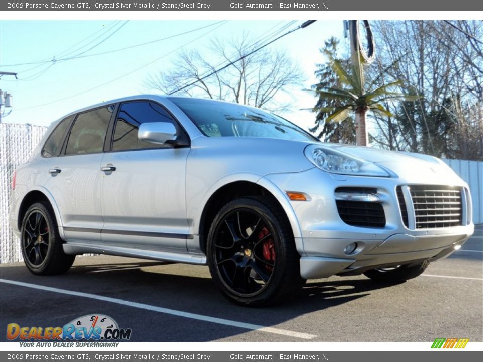 2009 Porsche Cayenne GTS Crystal Silver Metallic / Stone/Steel Grey Photo #3