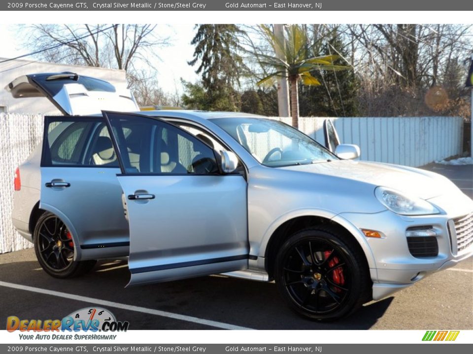 2009 Porsche Cayenne GTS Crystal Silver Metallic / Stone/Steel Grey Photo #4