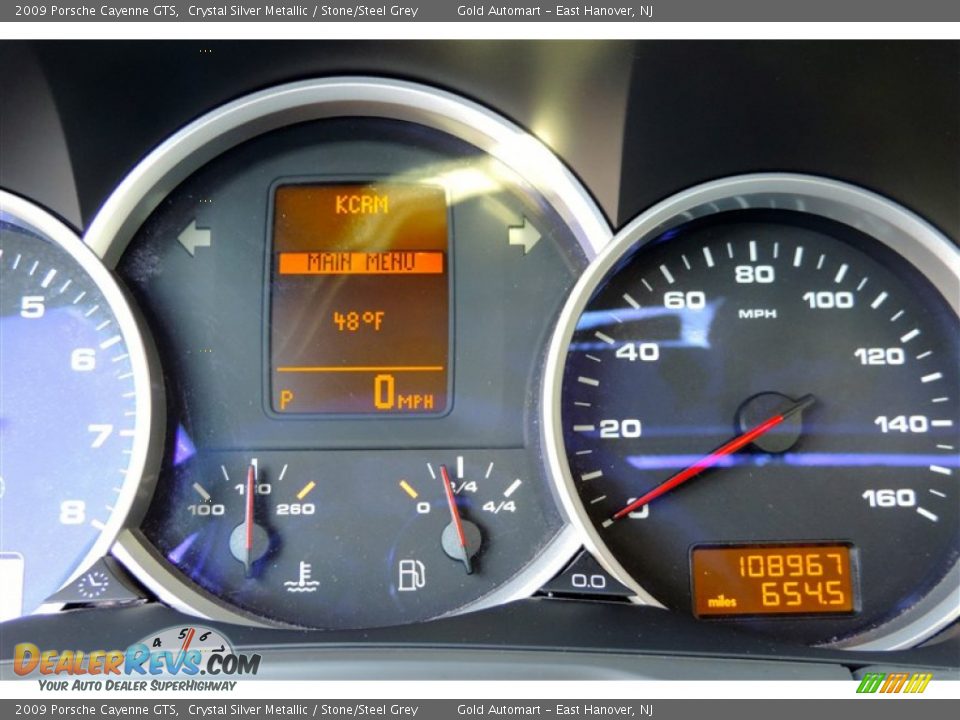 2009 Porsche Cayenne GTS Crystal Silver Metallic / Stone/Steel Grey Photo #10