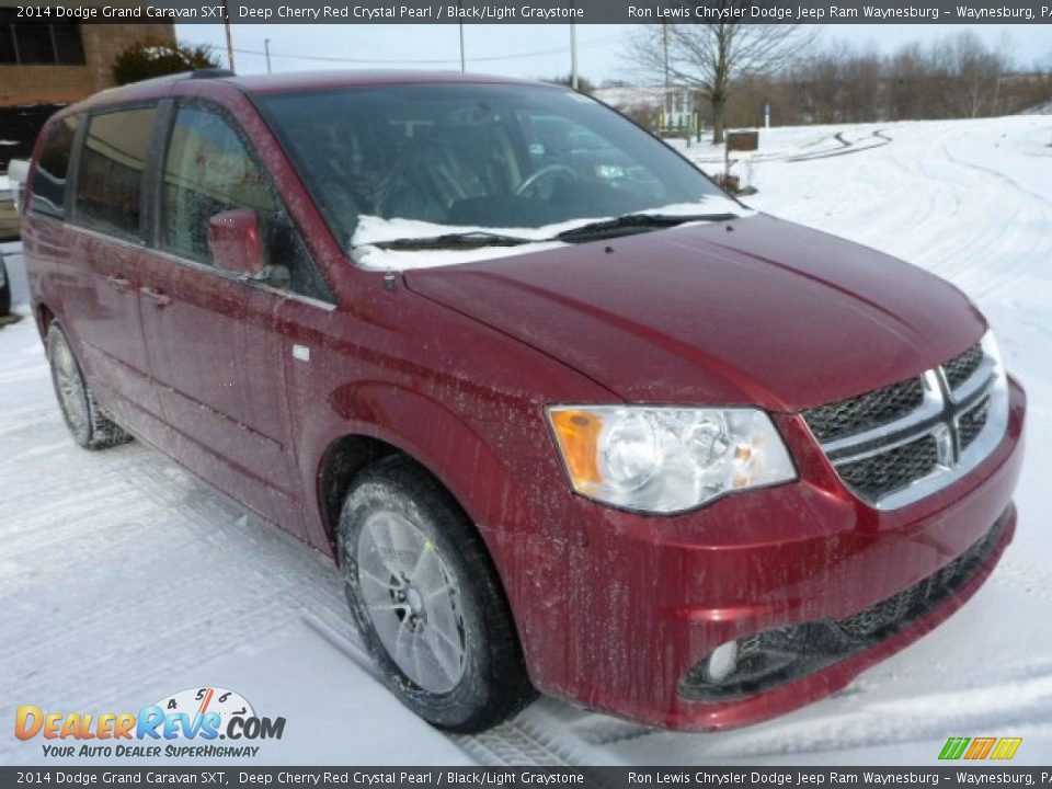 2014 Dodge Grand Caravan SXT Deep Cherry Red Crystal Pearl / Black/Light Graystone Photo #8