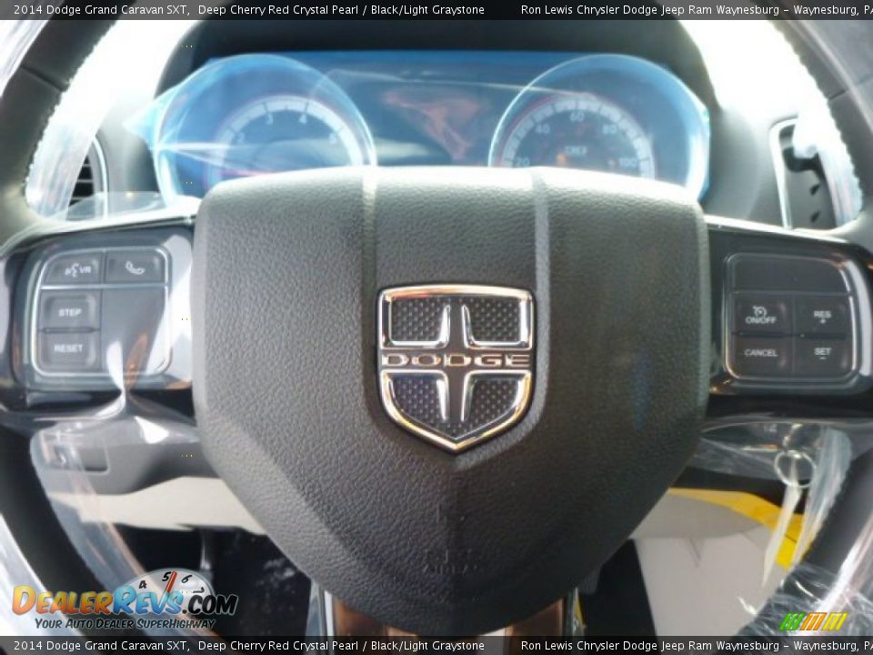 2014 Dodge Grand Caravan SXT Deep Cherry Red Crystal Pearl / Black/Light Graystone Photo #17
