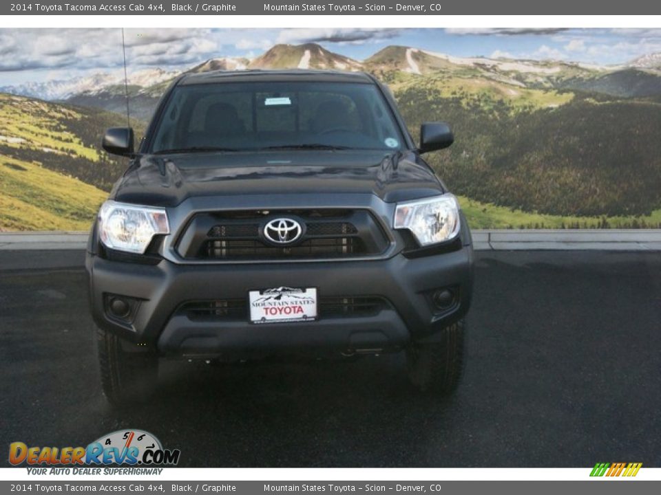 2014 Toyota Tacoma Access Cab 4x4 Black / Graphite Photo #2