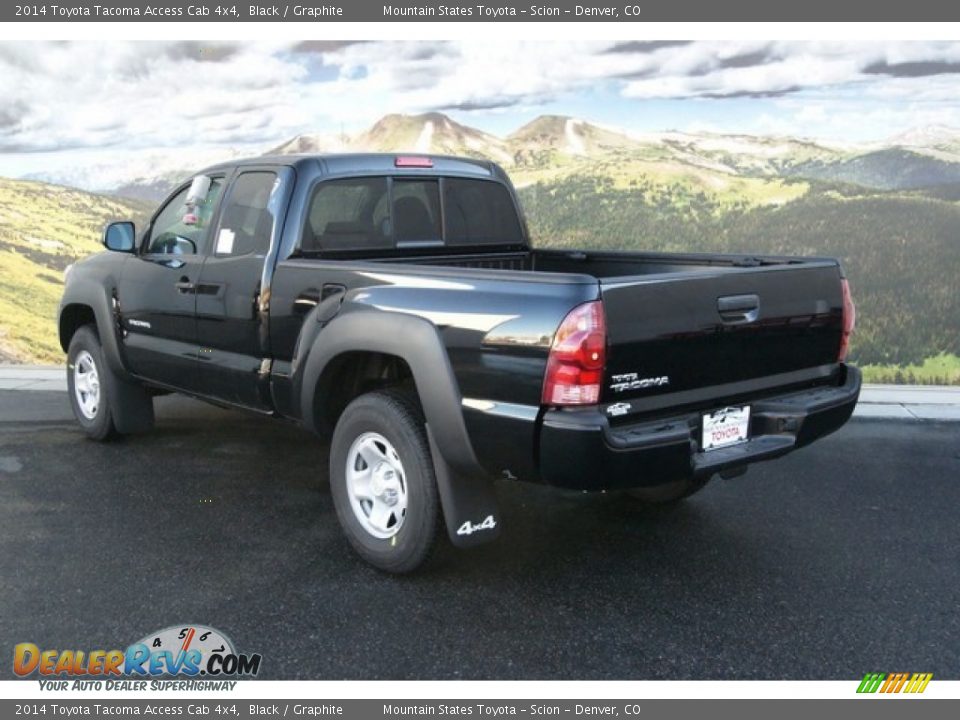 2014 Toyota Tacoma Access Cab 4x4 Black / Graphite Photo #3