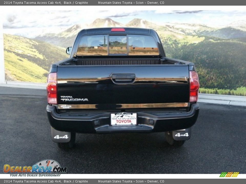 2014 Toyota Tacoma Access Cab 4x4 Black / Graphite Photo #4