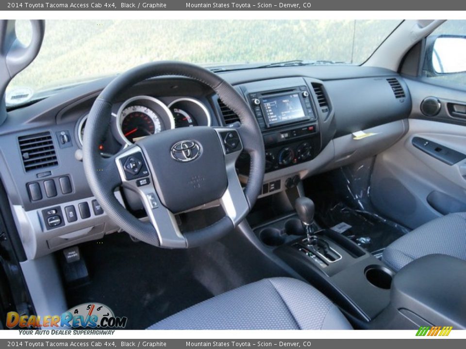 2014 Toyota Tacoma Access Cab 4x4 Black / Graphite Photo #5