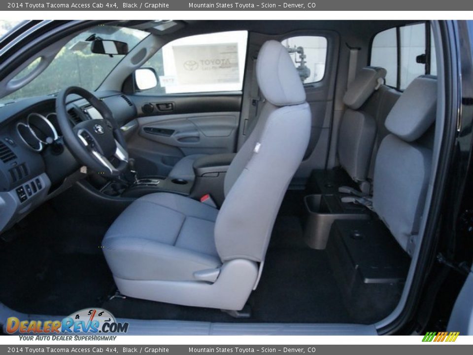 2014 Toyota Tacoma Access Cab 4x4 Black / Graphite Photo #8