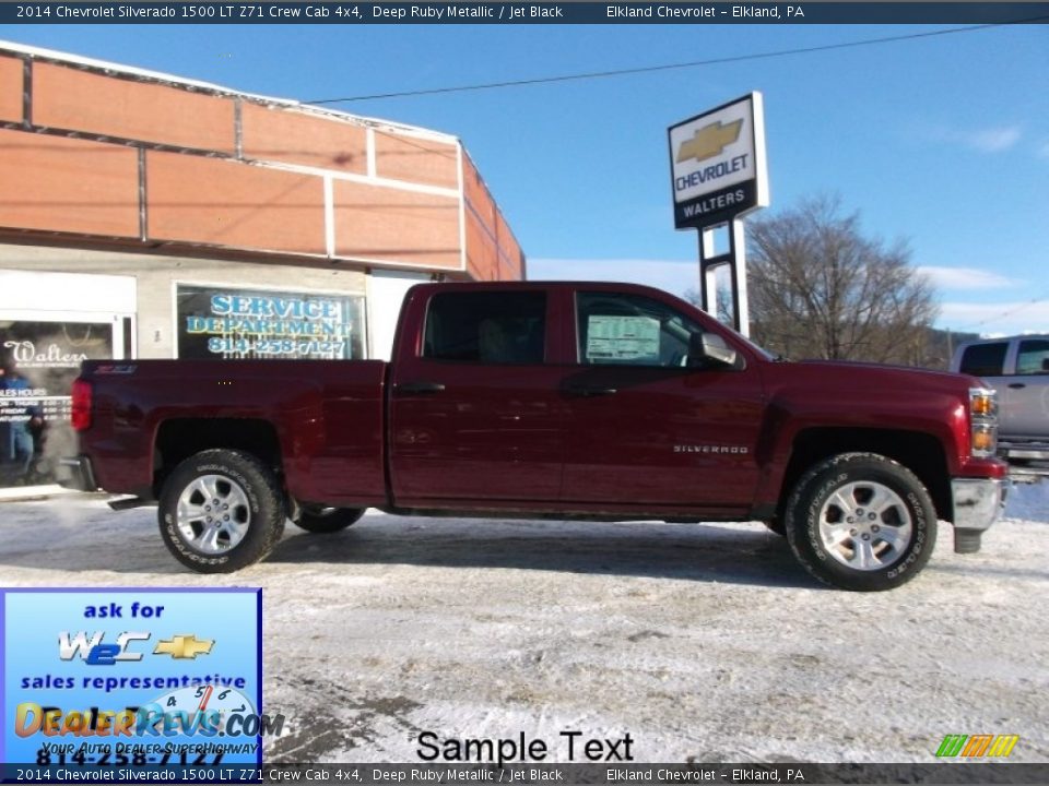 2014 Chevrolet Silverado 1500 LT Z71 Crew Cab 4x4 Deep Ruby Metallic / Jet Black Photo #1