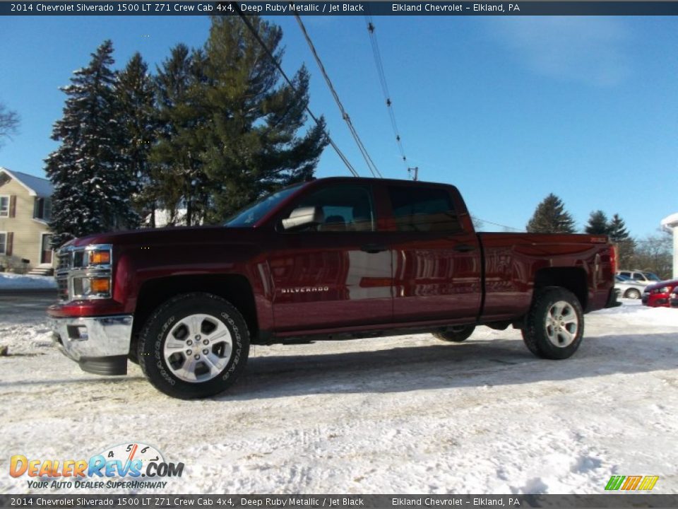 2014 Chevrolet Silverado 1500 LT Z71 Crew Cab 4x4 Deep Ruby Metallic / Jet Black Photo #5