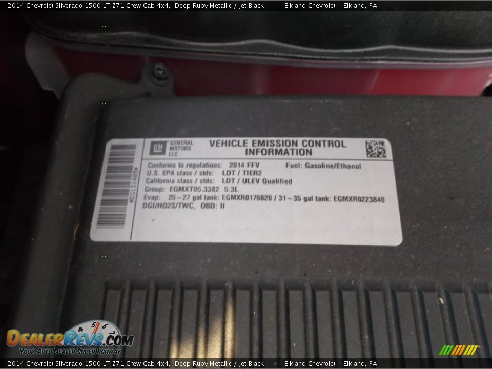 2014 Chevrolet Silverado 1500 LT Z71 Crew Cab 4x4 Deep Ruby Metallic / Jet Black Photo #13