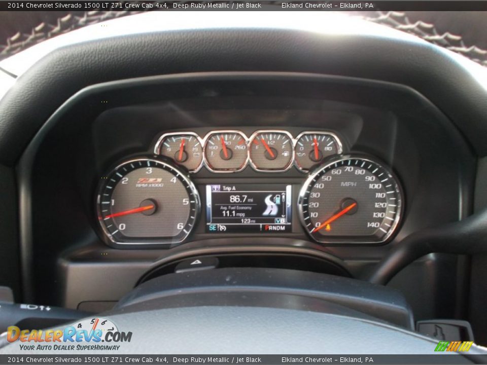 2014 Chevrolet Silverado 1500 LT Z71 Crew Cab 4x4 Deep Ruby Metallic / Jet Black Photo #17