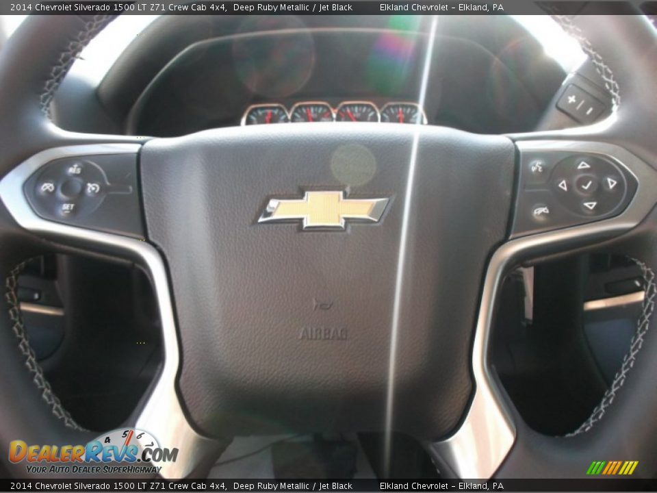 2014 Chevrolet Silverado 1500 LT Z71 Crew Cab 4x4 Deep Ruby Metallic / Jet Black Photo #18