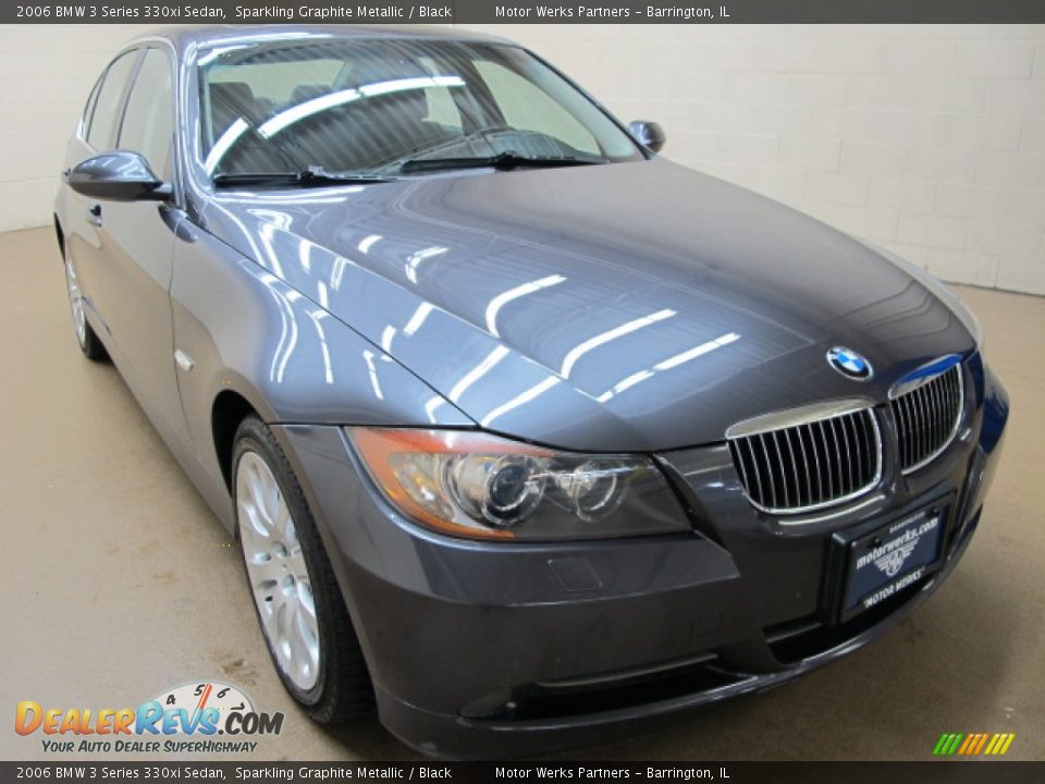 2006 BMW 3 Series 330xi Sedan Sparkling Graphite Metallic / Black Photo #1