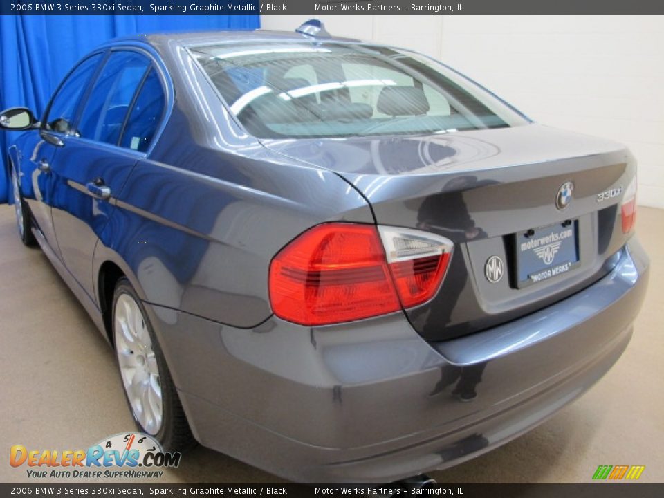 2006 BMW 3 Series 330xi Sedan Sparkling Graphite Metallic / Black Photo #5