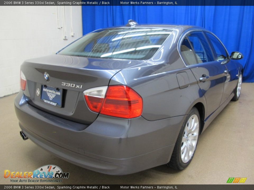 2006 BMW 3 Series 330xi Sedan Sparkling Graphite Metallic / Black Photo #7