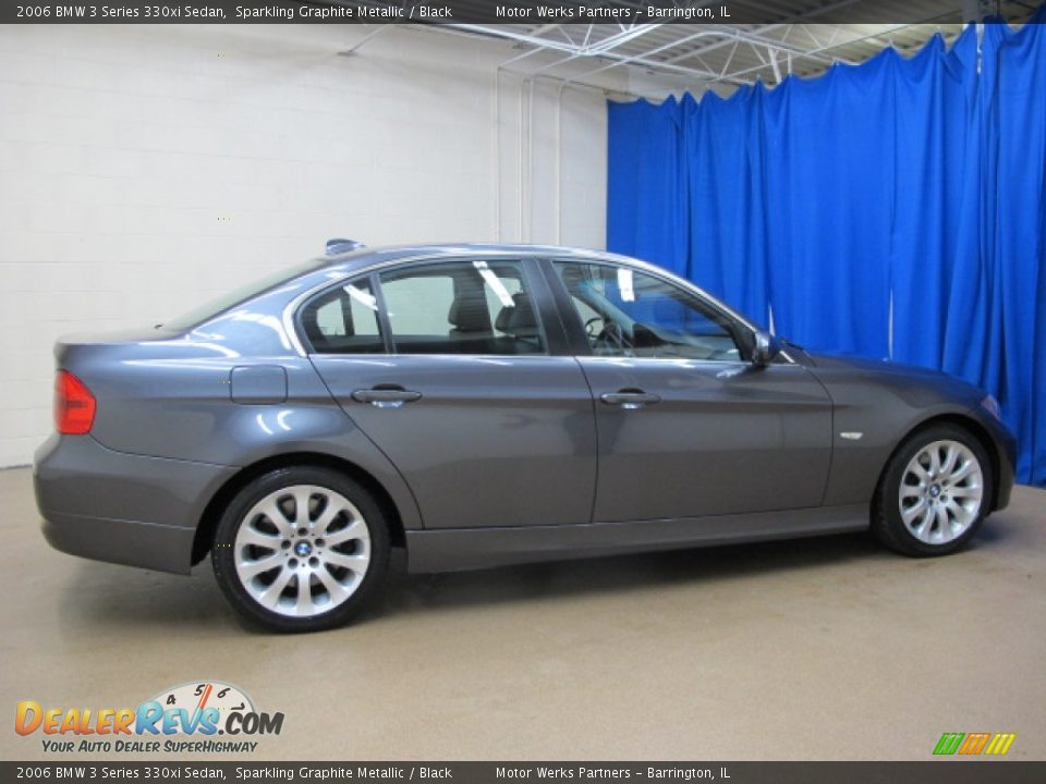 2006 BMW 3 Series 330xi Sedan Sparkling Graphite Metallic / Black Photo #8