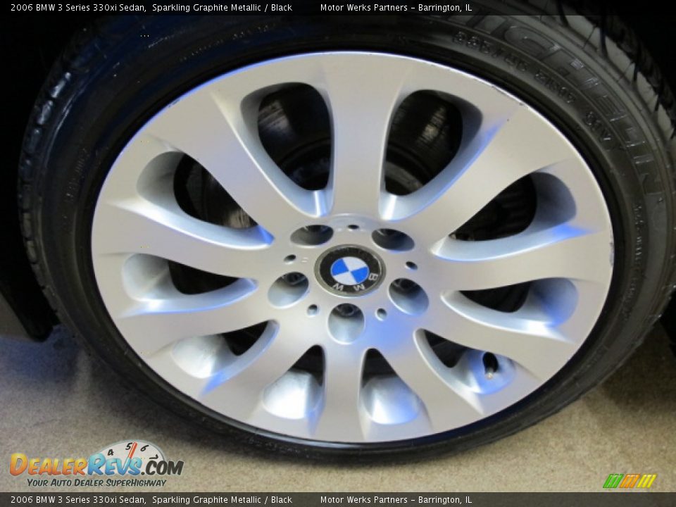 2006 BMW 3 Series 330xi Sedan Sparkling Graphite Metallic / Black Photo #10