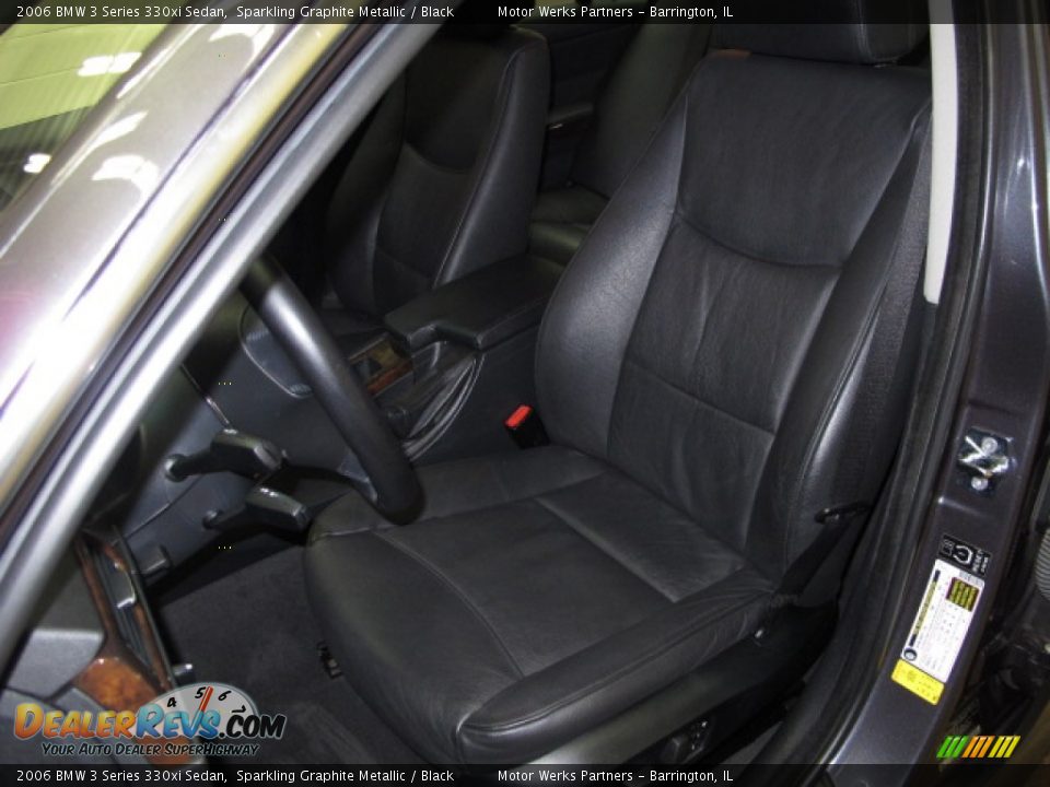 2006 BMW 3 Series 330xi Sedan Sparkling Graphite Metallic / Black Photo #12