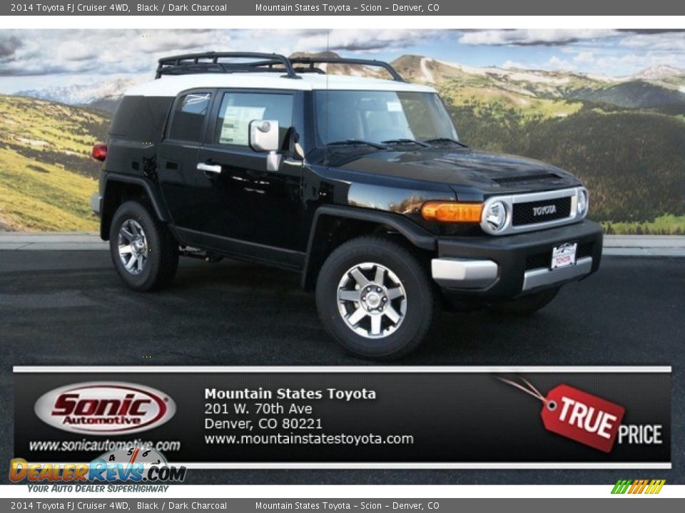 2014 Toyota FJ Cruiser 4WD Black / Dark Charcoal Photo #1