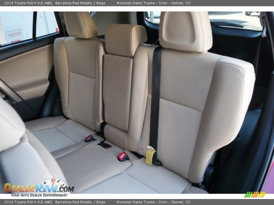2014 Toyota RAV4 XLE AWD Barcelona Red Metallic / Beige Photo #7