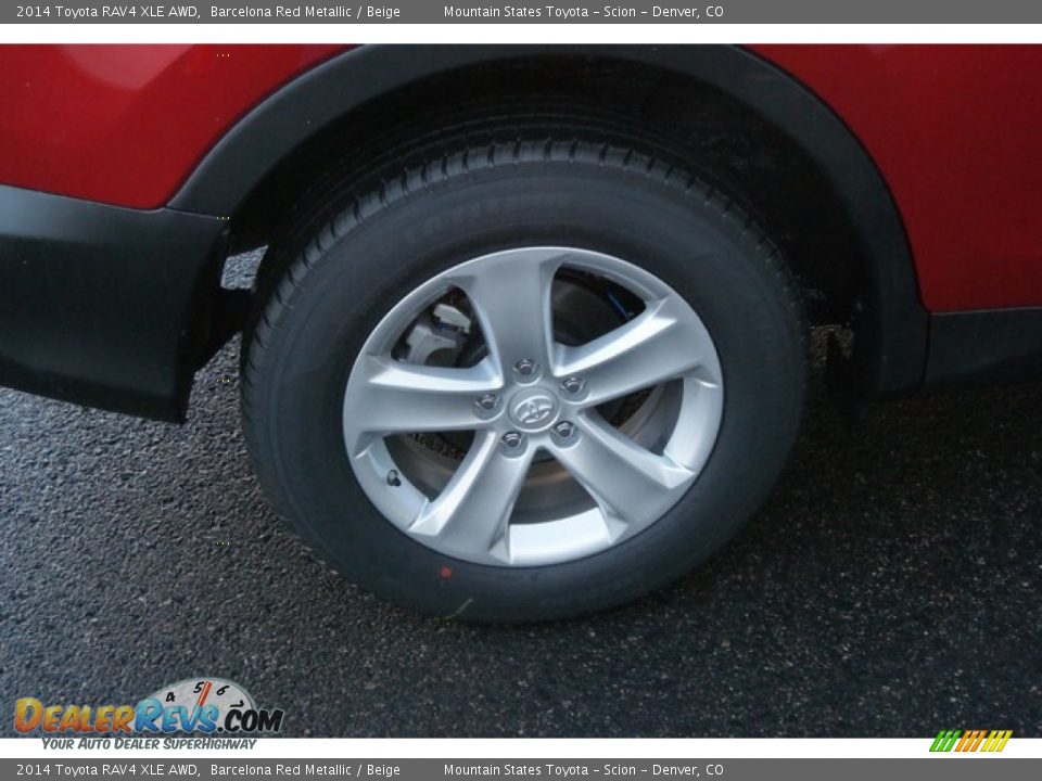 2014 Toyota RAV4 XLE AWD Barcelona Red Metallic / Beige Photo #8